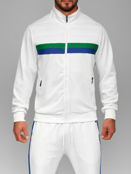 Білий чоловічий спортивний костюм Bolf 3A166