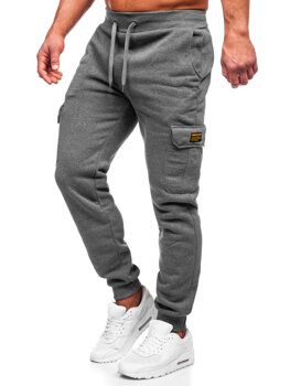 Графітові чоловічі штани джоггери-карго Bolf JX8709