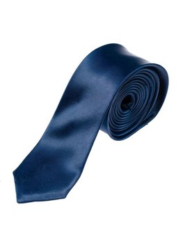 Елегантна темно-синя чоловіча краватка Bolf K001