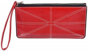 Жіночий шкіряний гаманець червоний 11880