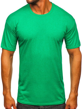 Зелена чоловіча футболка без принту Bolf B10