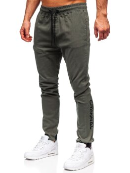Зелені чоловічі штани джоггери Bolf B11119