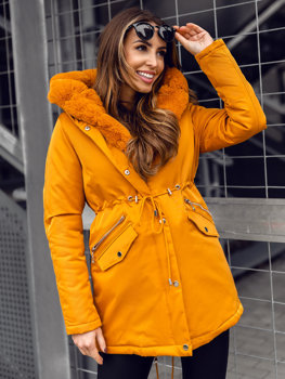 Кемел куртка жіноча зимова парку з капюшоном Bolf 5M762