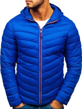 Куртка чоловіча демісезонна спортивна синя Bolf LY1016