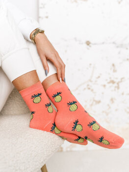 Помаранчеві жіночі шкарпетки Bolf WQ7638-4