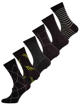 Різнокольорові чоловічі шкарпетки з малюнком Bolf M8-6P-1