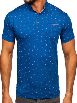Синя чоловіча футболка-поло Bolf 192657