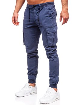 Сині чоловічі джинсові джоггери-карго Bolf ZK7812