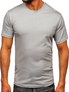 Сіра чоловіча бавовняна футболка Bolf 0001