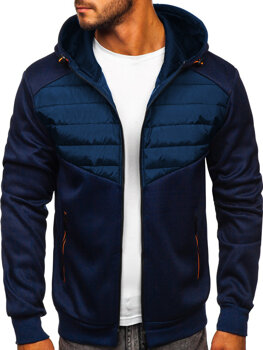 Темно-синя чоловіча демісезонна куртка Bolf KS2232