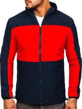 Темно-синя чоловіча спортивна куртка-вітровка Bolf HM094