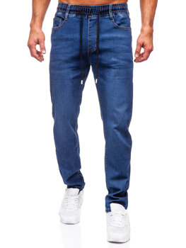 Темно-сині чоловічі джинсові штани regular fit Bolf 9092