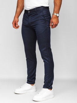 Темно-сині чоловічі штани чінос з тканини Bolf 0030