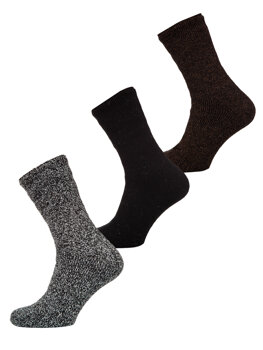 Теплі зимові термошкарпетки чоловічі різнокольорові Bolf A8990-2-3P 3 PACK