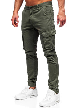Хакі тканинні чоловічі штани джоггери-карго Bolf 77322