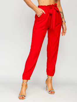 Червоні жіночі штани-джоггери Bolf W5076