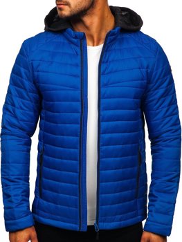 Чоловіча демісезонна спортивна куртка синя Bolf AB031