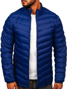 Чоловіча зимова спортивна куртка темно-синя Bolf SM70