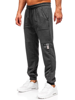 Чоловічі спортивні штани джоггери кольору антрацит Bolf JX6365