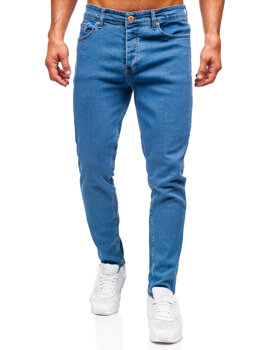 Чоловічі темно-сині джинсові штани slim fit Bolf 6455