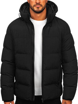 Чорна чоловіча зимова куртка Bolf 9978