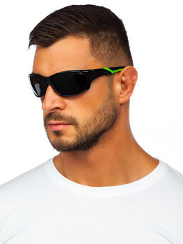 Чорно-зелені сонцезахисні окуляри Bolf MIAMI9