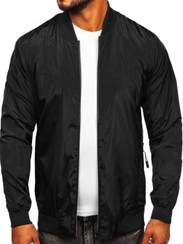 Чорно-сіра чоловіча демісезонна куртка Bolf W3909