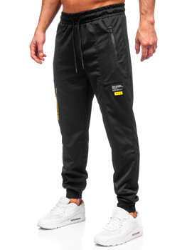 Чорні чоловічі спортивні штани джоггери Bolf JX6333