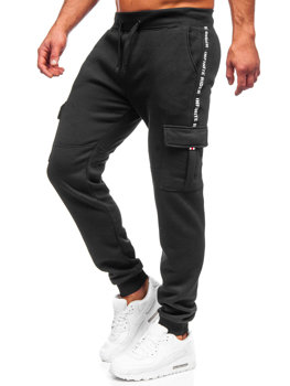 Чорні чоловічі спортивні штани-карго Bolf JX9395