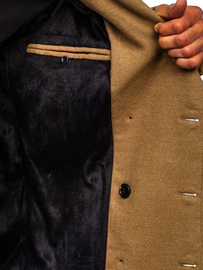 Зимове чоловіче пальто кемел Bolf 1048