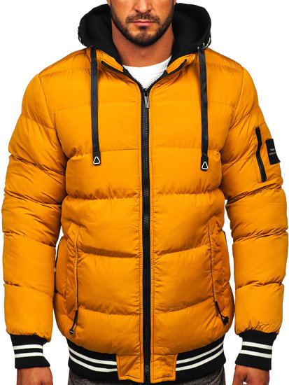 Кемел чоловіча зимова стьобана куртка Bolf 7322