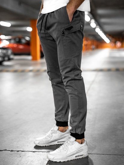 Сірі чоловічі штани джоггери Bolf B11103