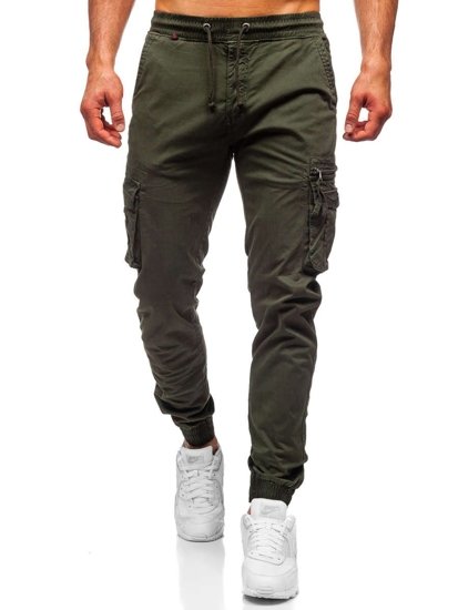 Темно-зелені штани джоггери карго чоловічі Bolf CT6702S0