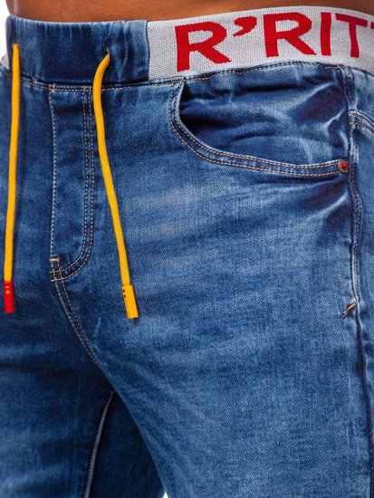 Темно-сині джинсові чоловічі штани джоггери Bolf R51092S1