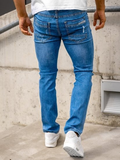 Темно-сині чоловічі джинси regular fit Bolf KA1700