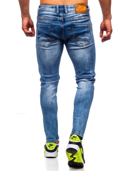 Темно-сині чоловічі джинси skinny fit Bolf KX397