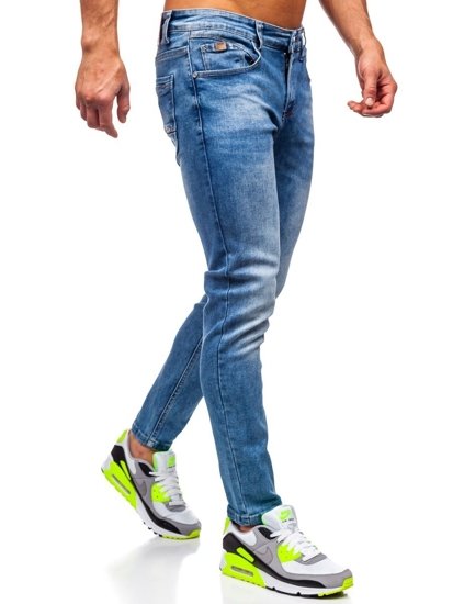 Темно-сині чоловічі джинси skinny fit Bolf KX501