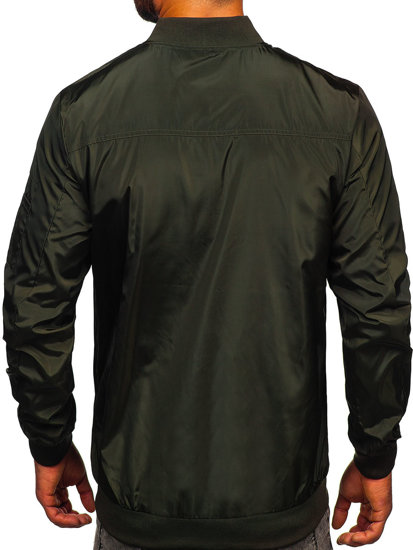 Хакі чоловіча демісезонна куртка Bolf W3908