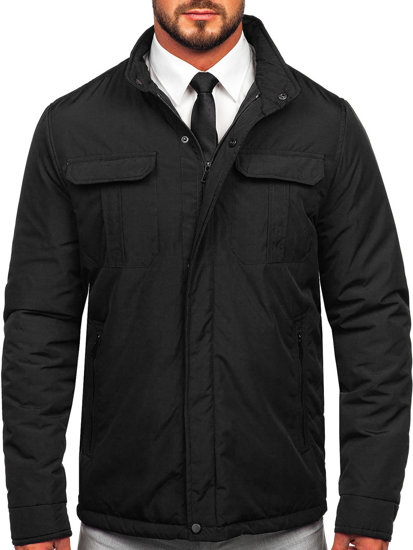 Чорна чоловіча демісезонна куртка Bolf 22M303