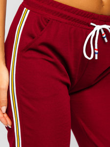 Бордові жіночі спортивні штани Bolf YW01020B