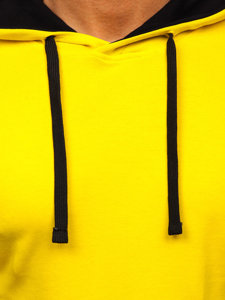 Жовто-чорна чоловіча толстовка з капюшоном Bolf 145380