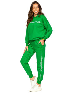 Зелений жіночий спортивний костюм-двійка Bolf VE43