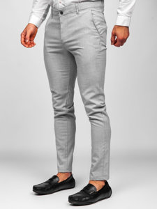Світло-сірі чоловічі штани чінос Bolf 0016