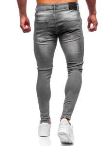 Сірі чоловічі джинсові штани slim fit Bolf R926