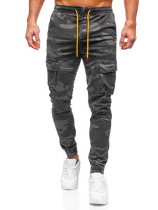Сірі чоловічі штани джоггери-карго Bolf R8601