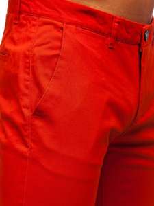Темно-помаранчеві чоловічі штани чіноси Bolf 1143