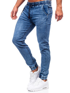 Темно-сині чоловічі джинси джоггери BOLF HY1023
