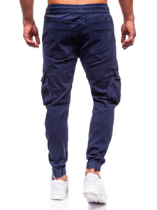 Темно-сині чоловічі джинси джогери-карго Bolf MP0105BS