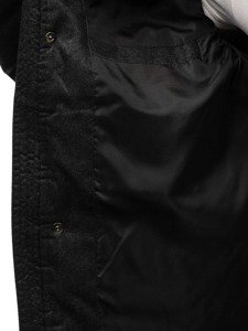 Чоловіча зимова спортивна куртка чорна Bolf AB104