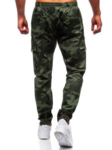 Чоловічі зелені штани джоггери-карго Bolf 702